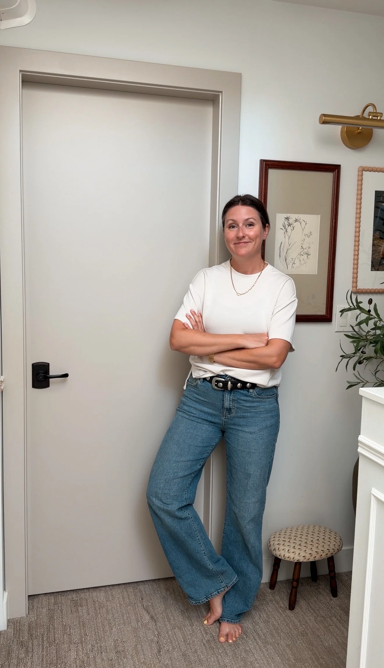 How to Paint a Door and Upgrade Interior Door Handles for a Major Home Refresh