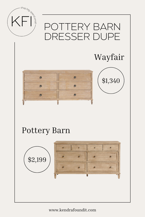 Pottery Barn Dresser Dupes