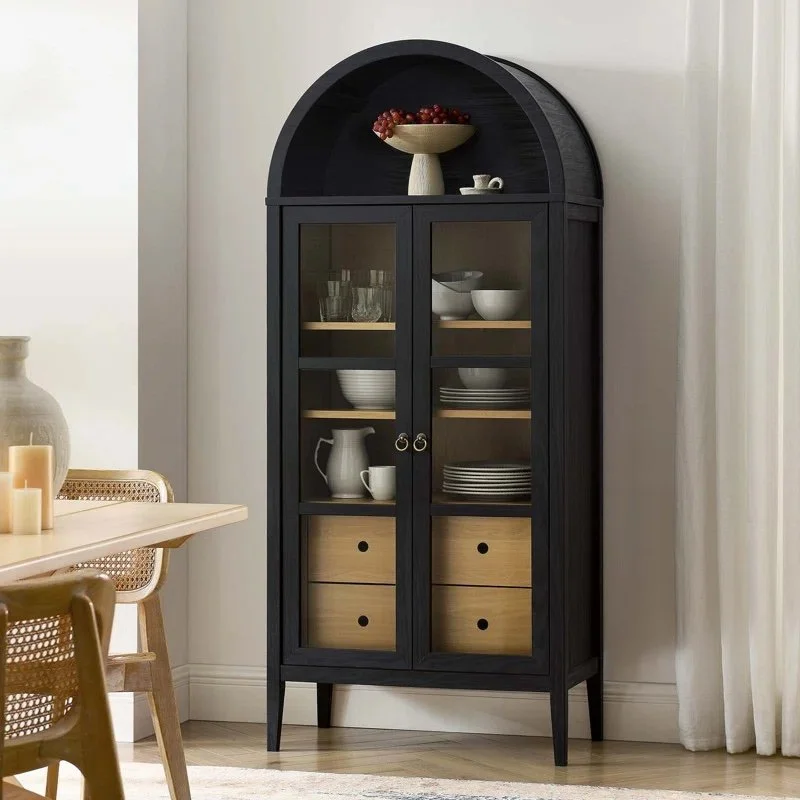 This affordable arched cabinet is an Anthropologie fern storage cabinet dupe