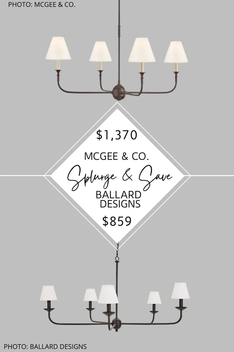 MCGEE AND CO. PIAF CHANDELIER DUPE — KENDRA FOUND IT