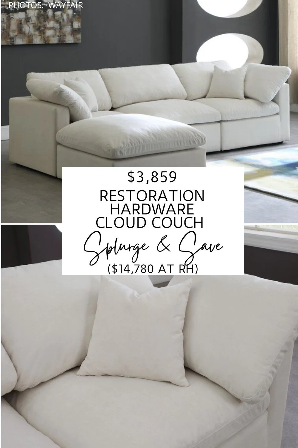 RESTORATION HARDWARE CLOUD SOFA COPYCAT — KENDRA FOUND IT