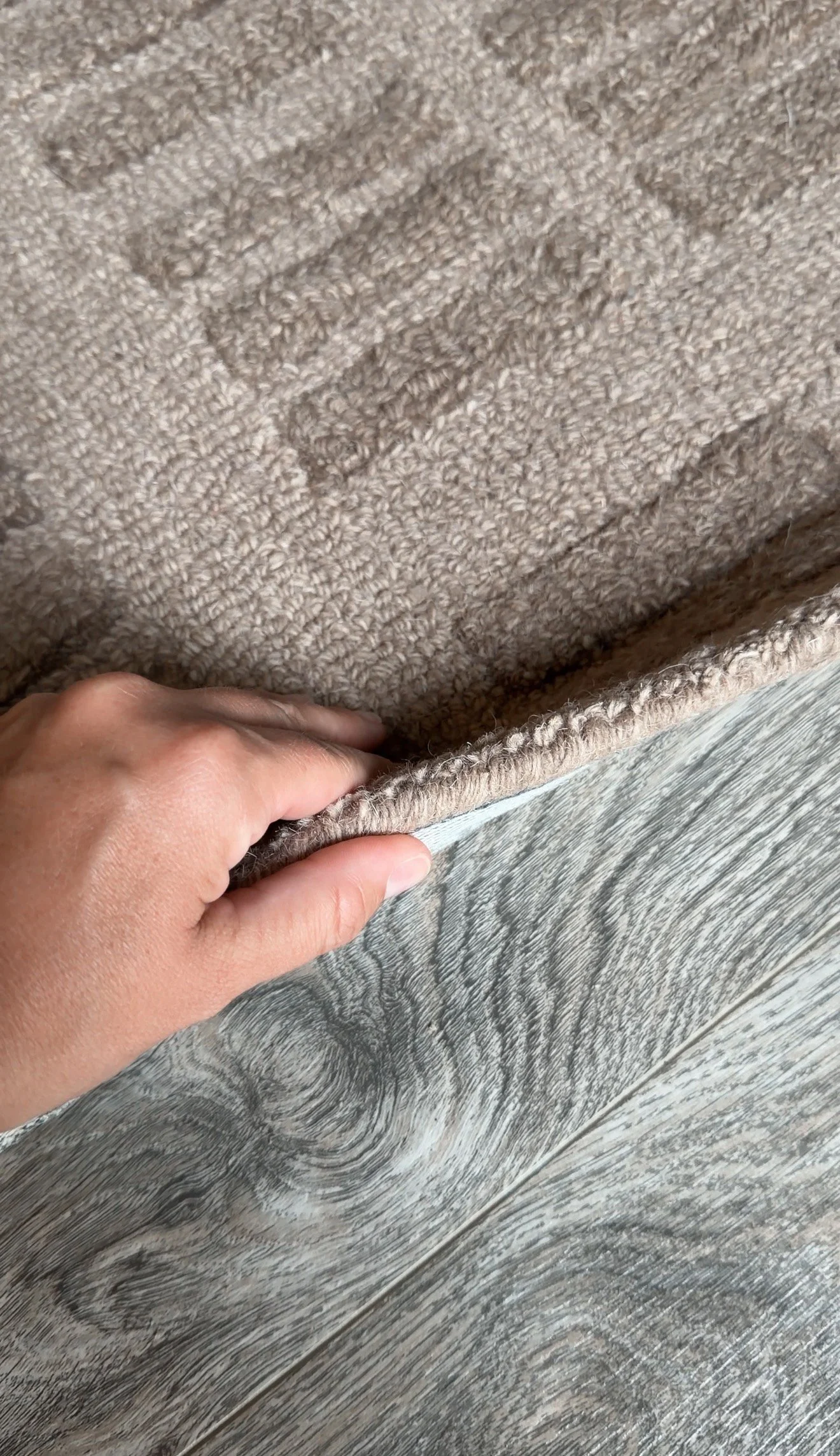 Best brown rug for a living room, bedroom, or home office in a modern organic home