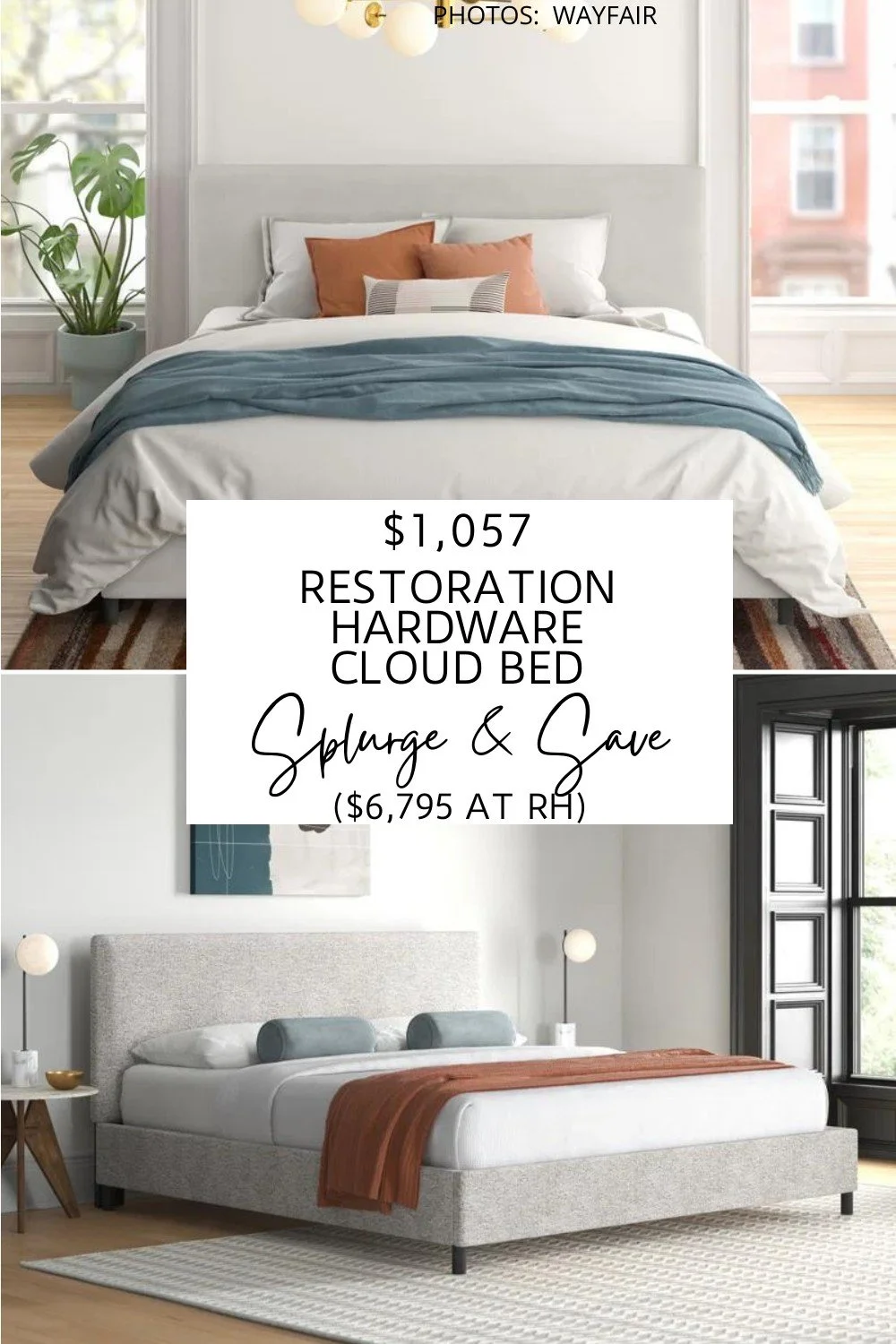 RESTORATION HARDWARE CLOUD BED DUPE — KENDRA FOUND IT