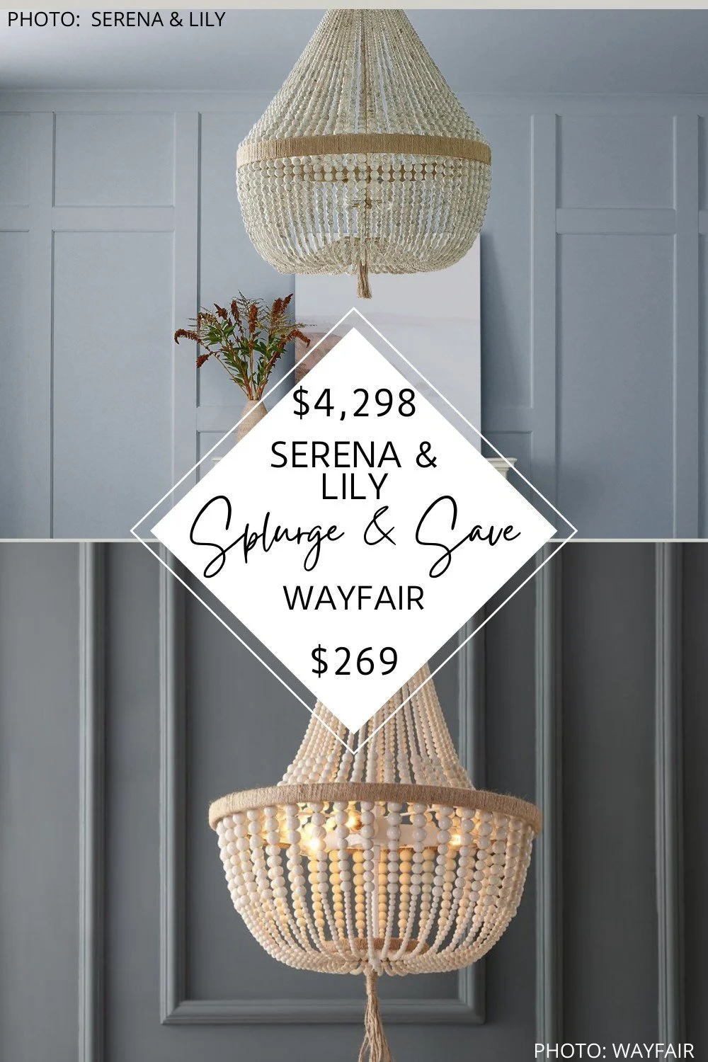 SERENA & LILY VENTURA CHANDELIER COPYCAT — KENDRA FOUND IT