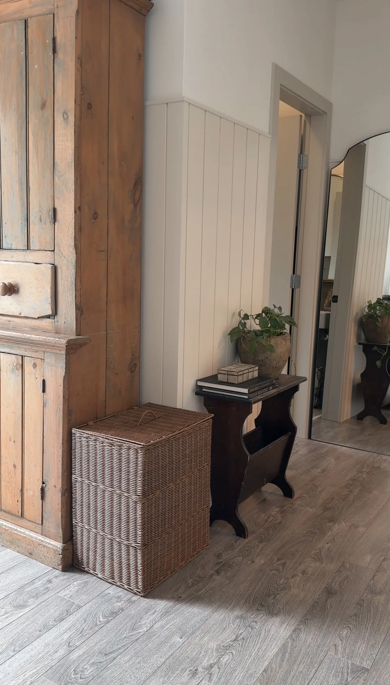 How to hide a paper shredder using decorative office storage furniture
