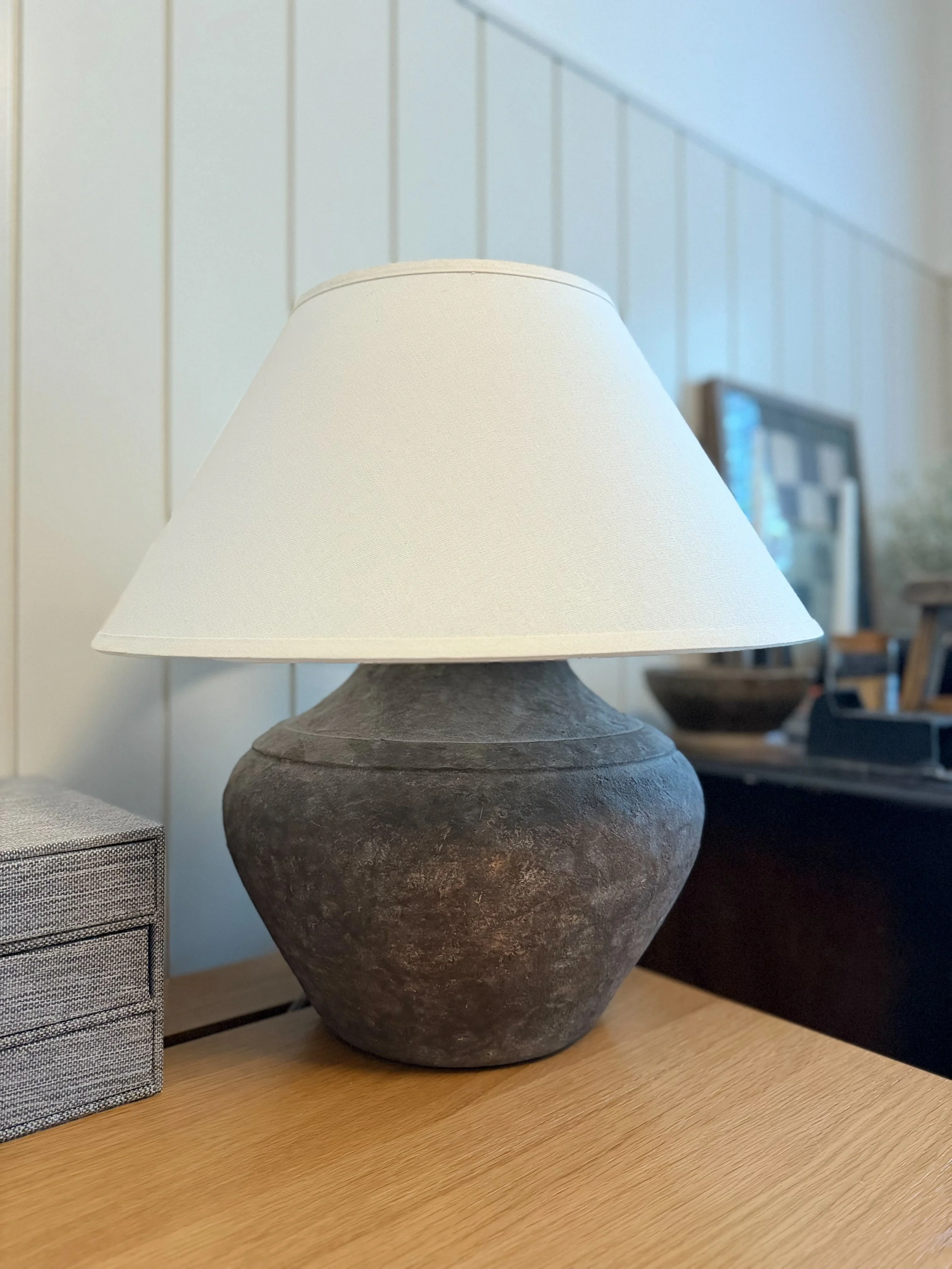 Troy lighting Calabria Ceramic Table Lamp real life photos