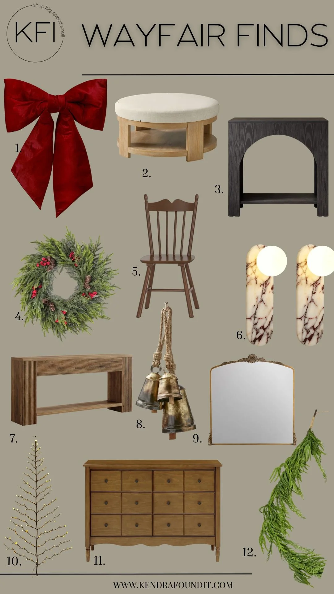 modern organic moody christmas decor