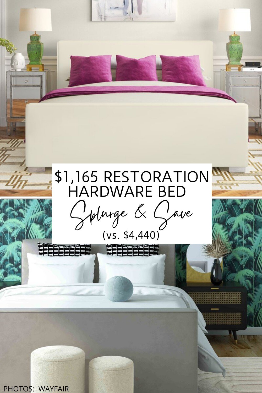 RESTORATION HARDWARE PARSONS SLIPCOVERED BED WITH FOOTBOARD DUPE — KENDRA FOUND IT