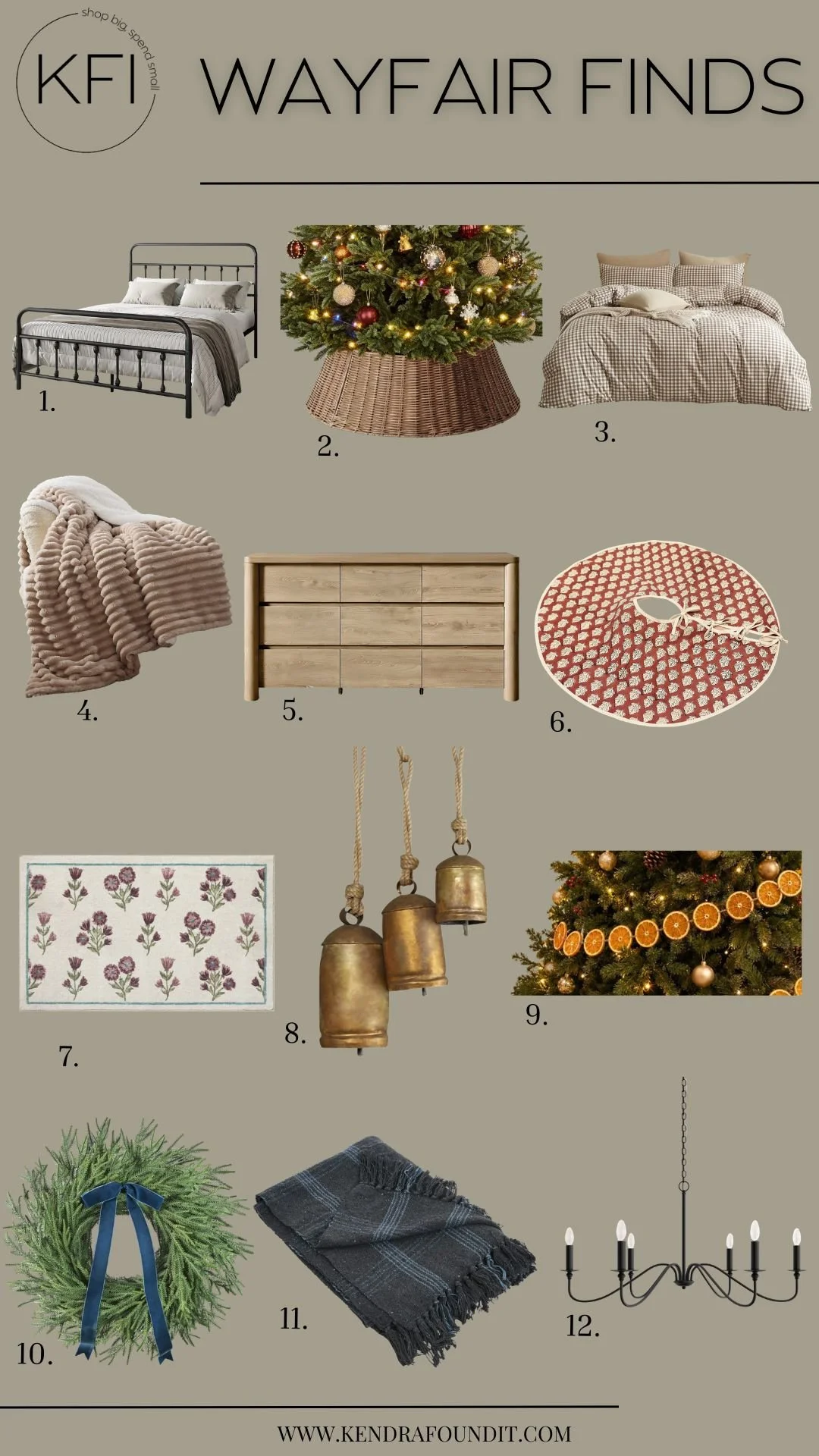 the best wayfair christmas decor for a modern organic home