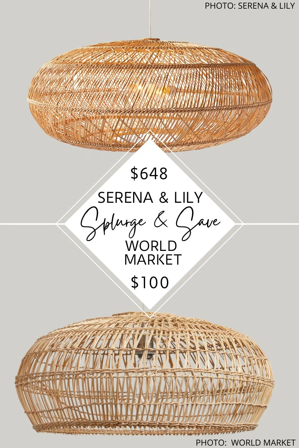 SERENA & LILY ROUND HEADLANDS PENDANT COPYCAT — KENDRA FOUND IT