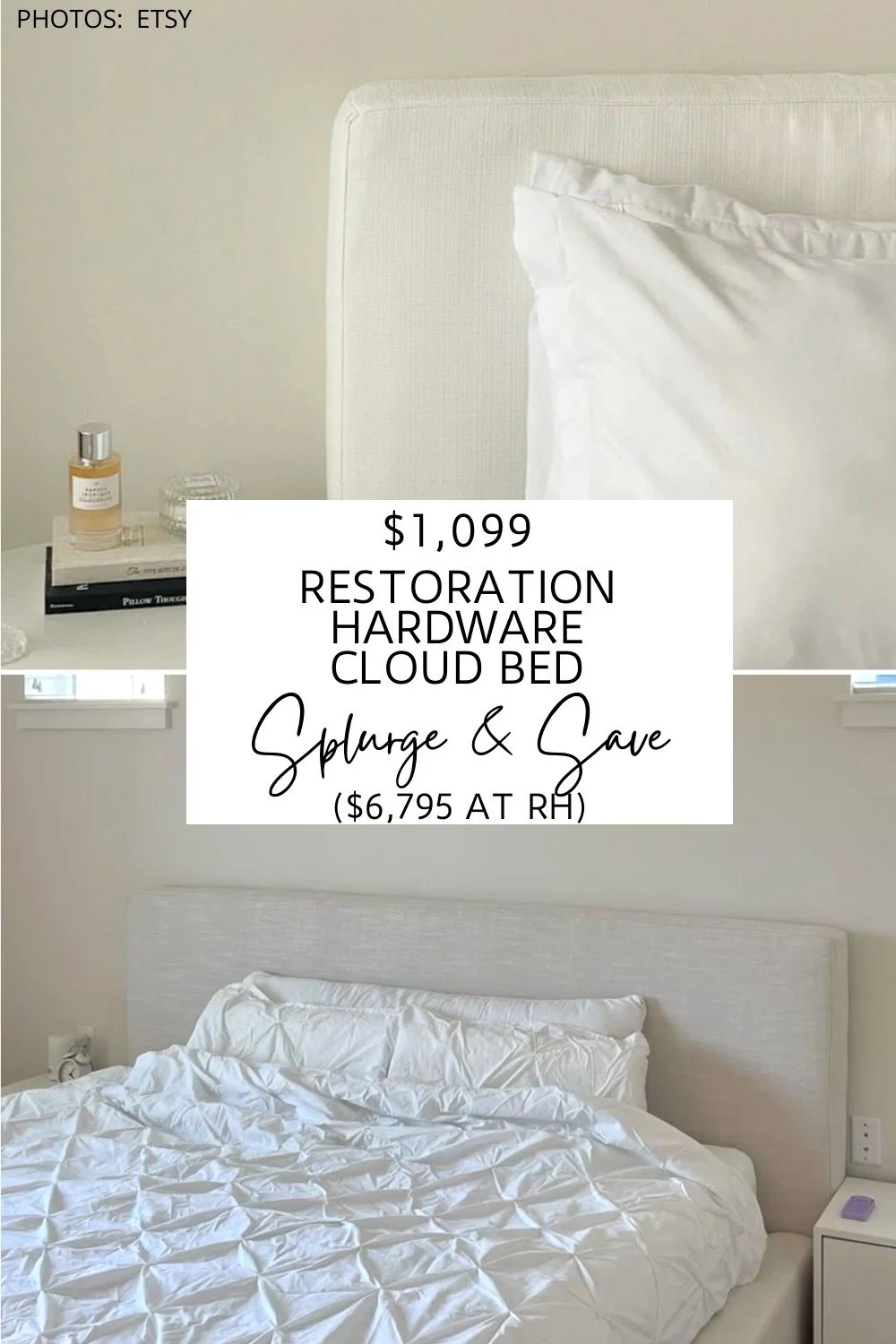 RESTORATION HARDWARE CLOUD BED DUPE — KENDRA FOUND IT