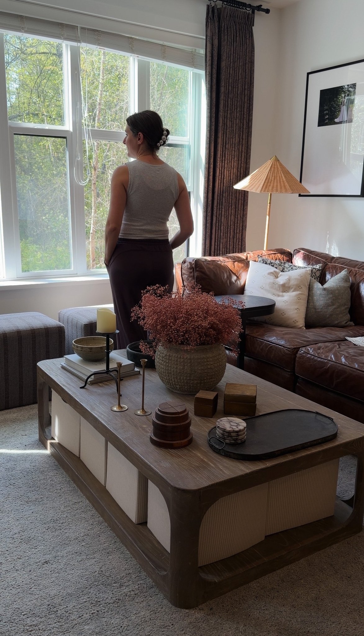 a soft wool, neutral modern organic rug