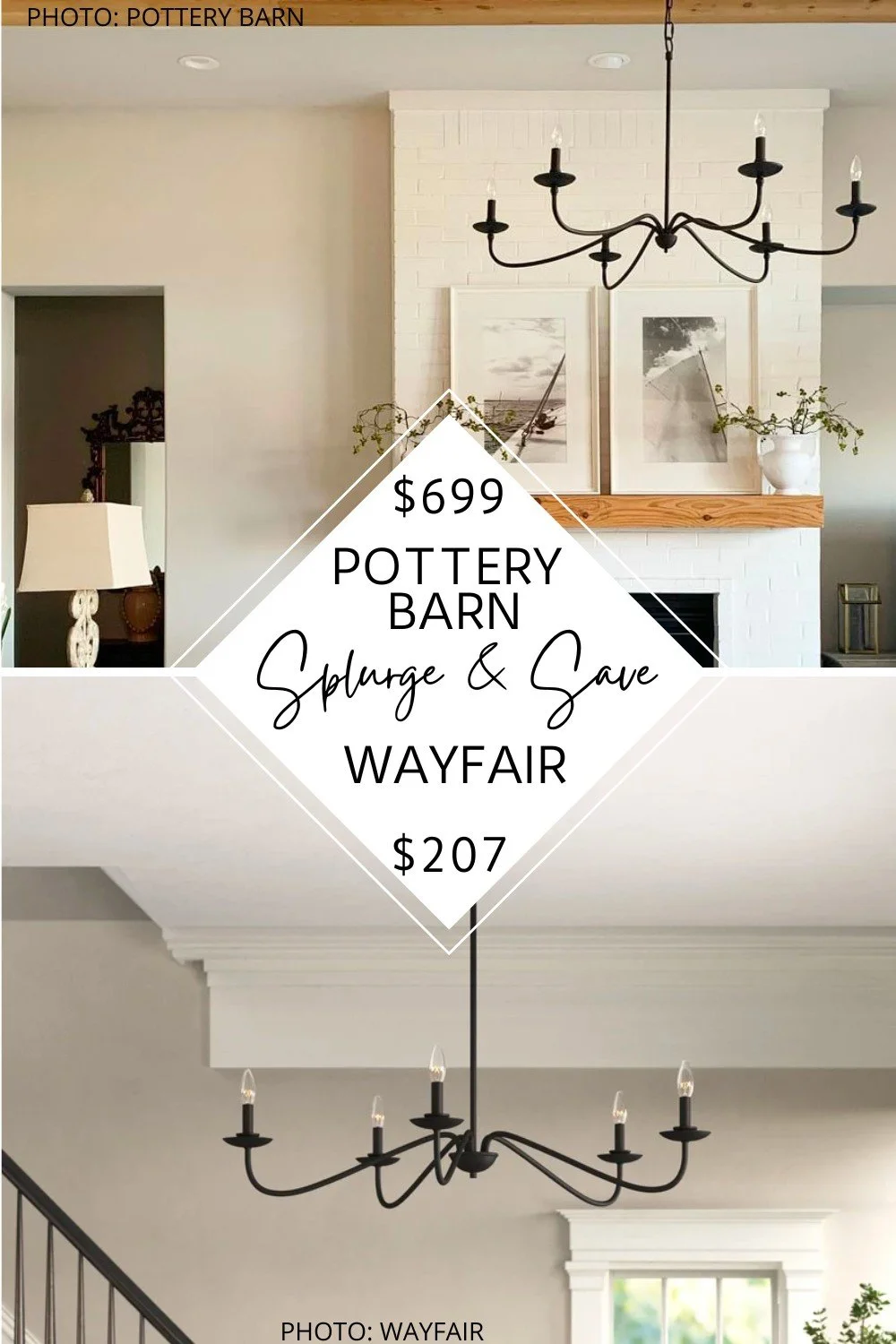 Pottery Barn Lucca Chandelier