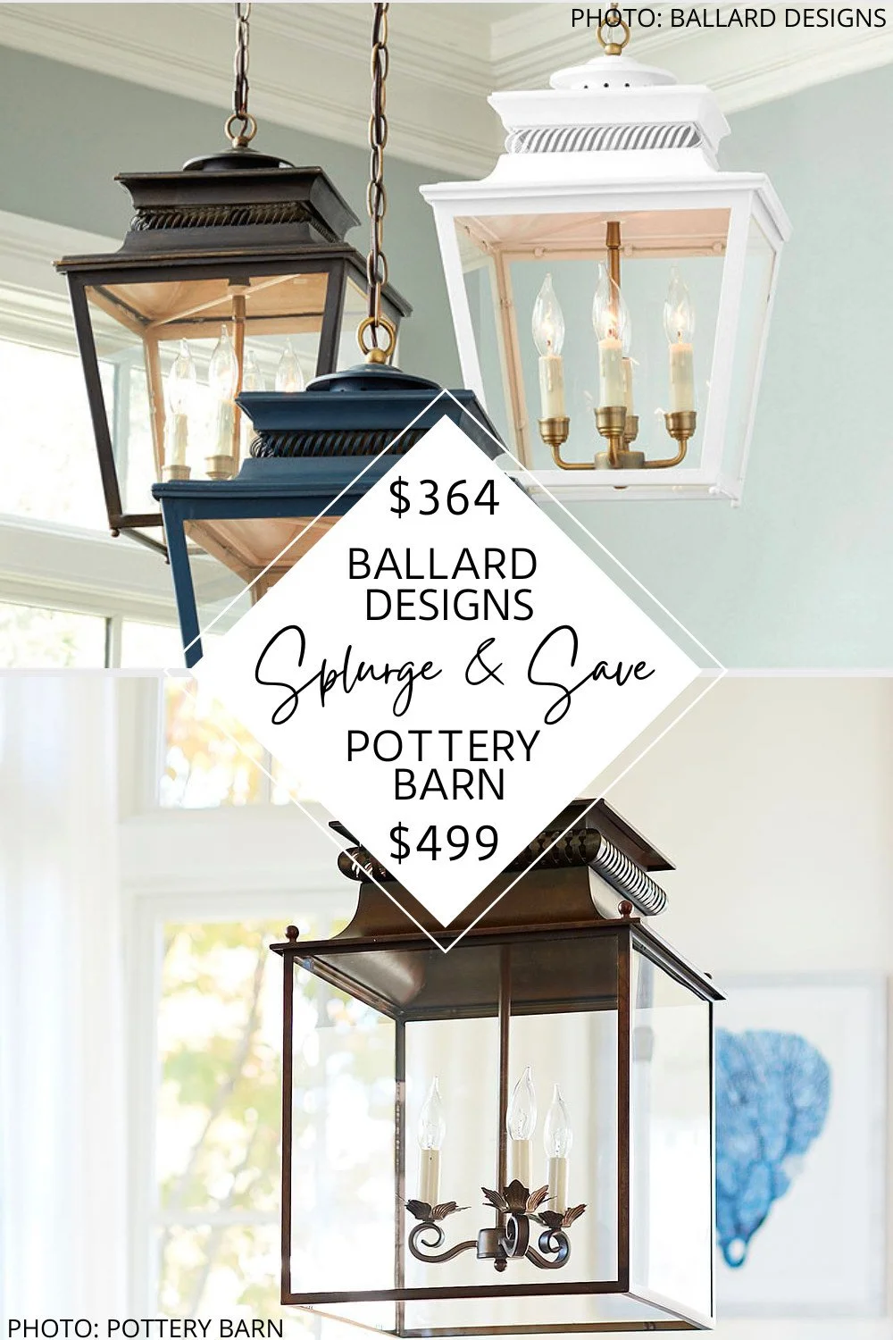 This Pottery barn lighting dupe is so good! It's a Pottery Barn Bolton Metal Lantern Pendant and would look so good as the lighting over a kitchen table, a dining table, or in an entryway.