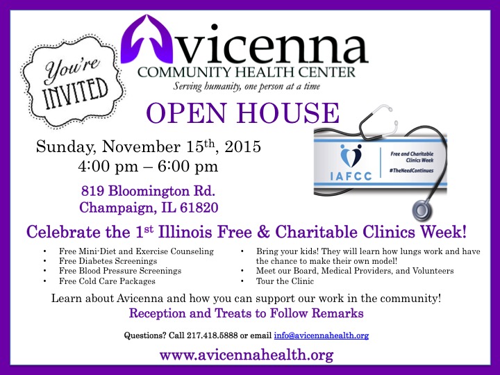 Interested in Attending? RSVP on our Facebook Event This event is part of the Illinois Associate of Free and Charitable Clinics because #TheNeedContinues .