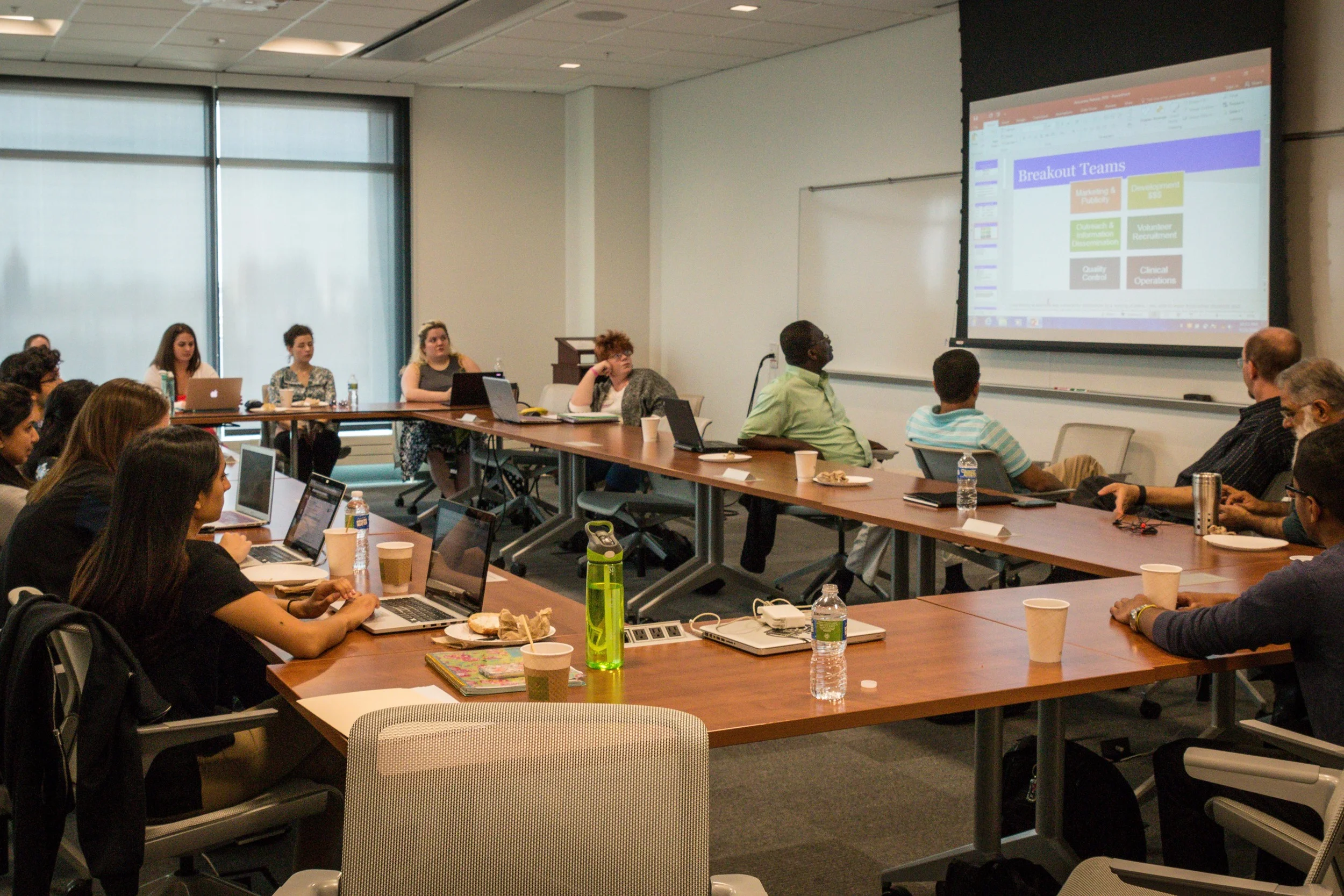 Volunteers gathered on Saturday morning to make a strategic plan