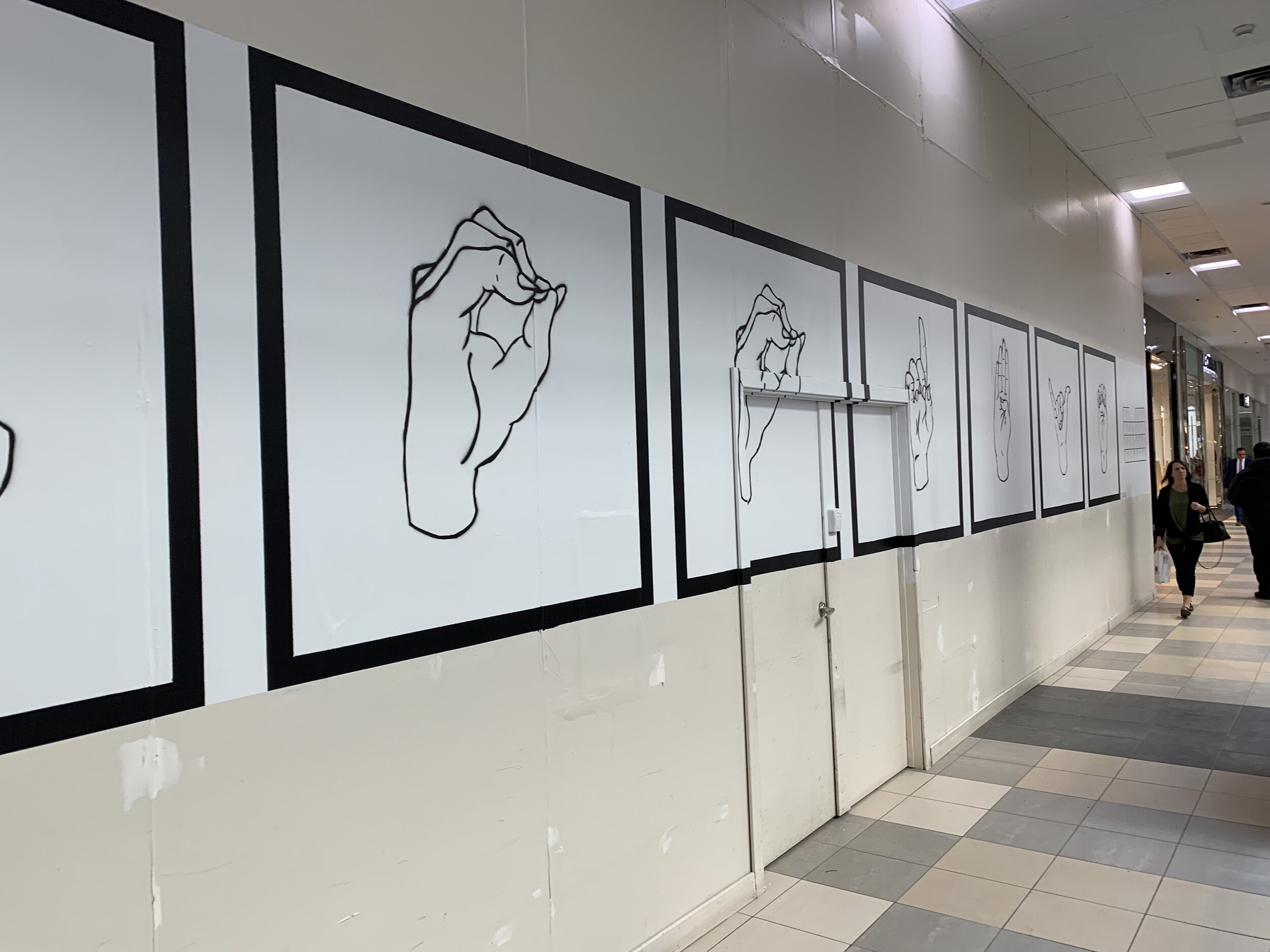 'HELLO GOODBYE' ASL Mural