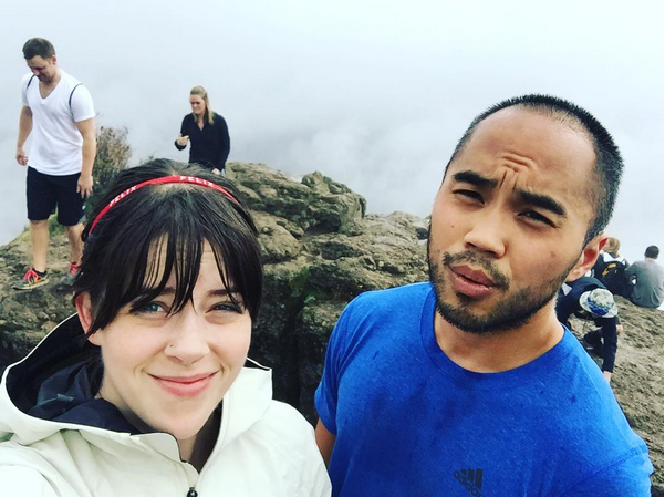 Brian and I at Rattlesnake Ridge this fall.