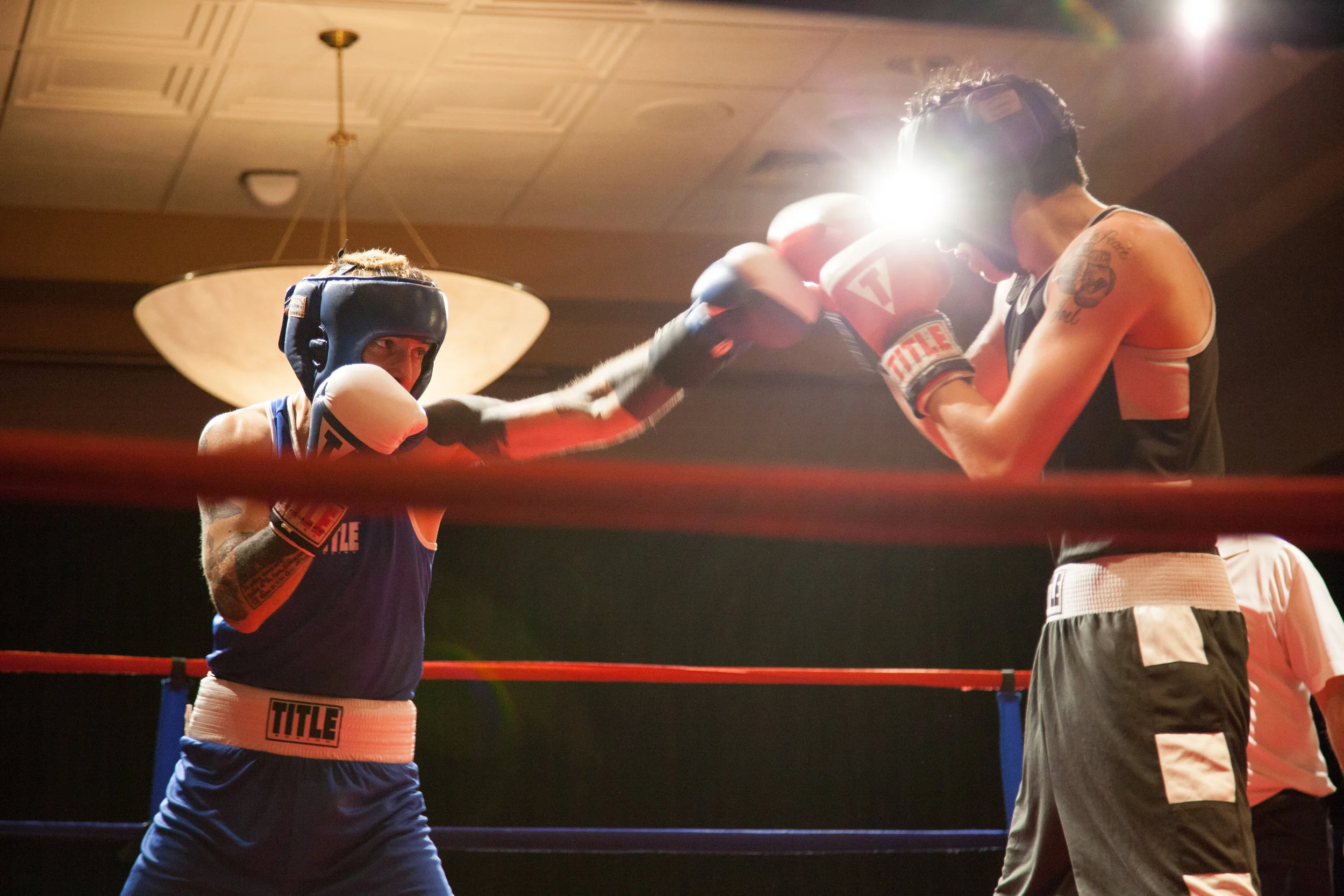 Photo I took of one of my teammates Jordan (in blue) in an amateur fight in Portland. Hopefully this will be me in 2017.