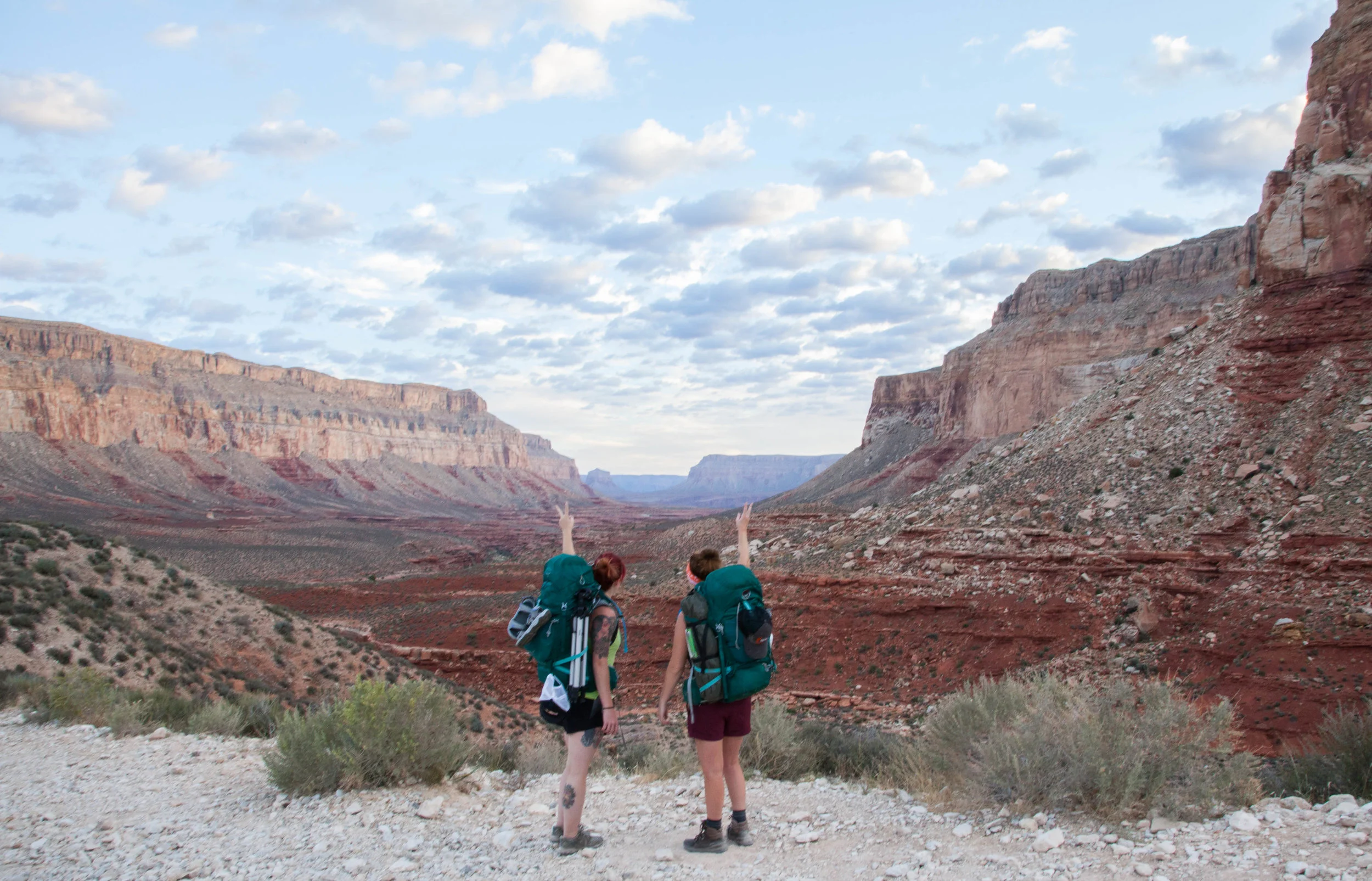 Sunrise in the canyon