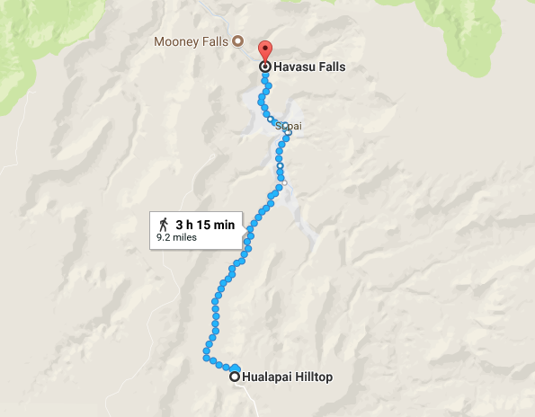 Our hiking for the day