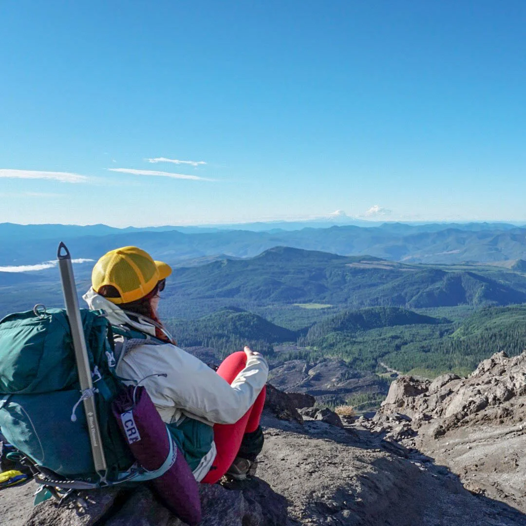 Enjoying the view during one of our breaks! Thanks for the photo Doris!
