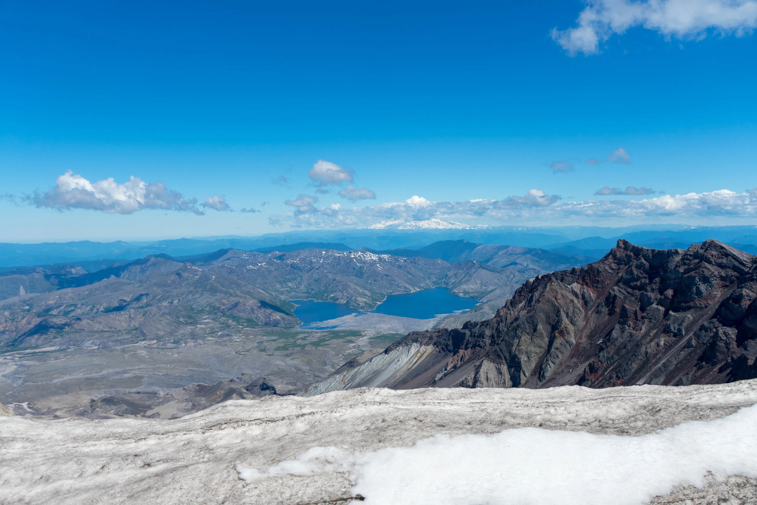 View into the crater!