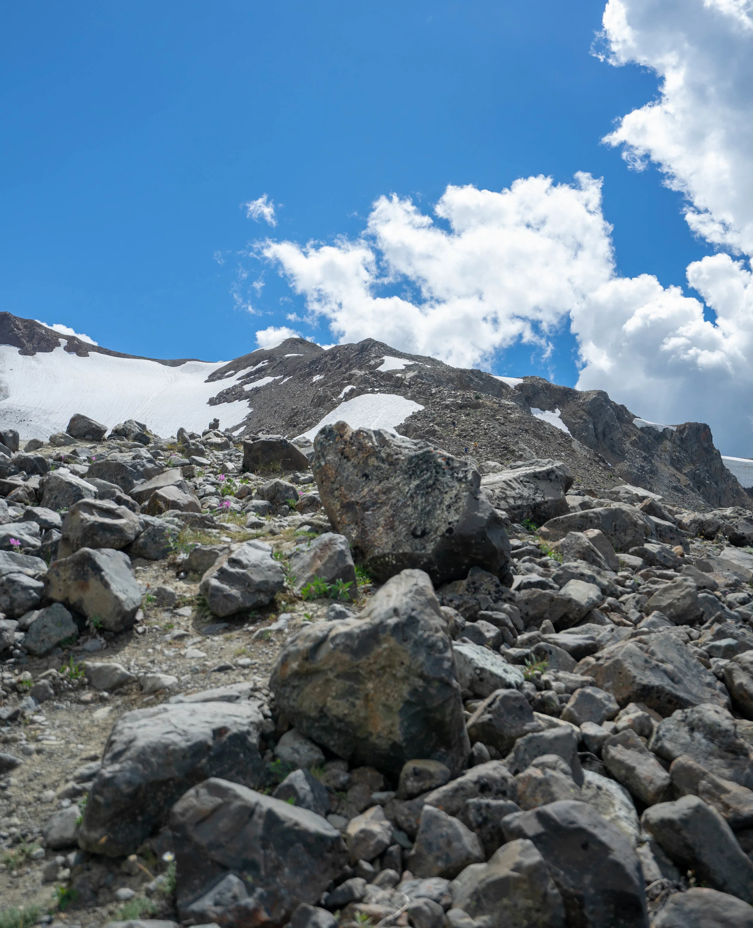 The final push looking eerily similar to Mount St Helens