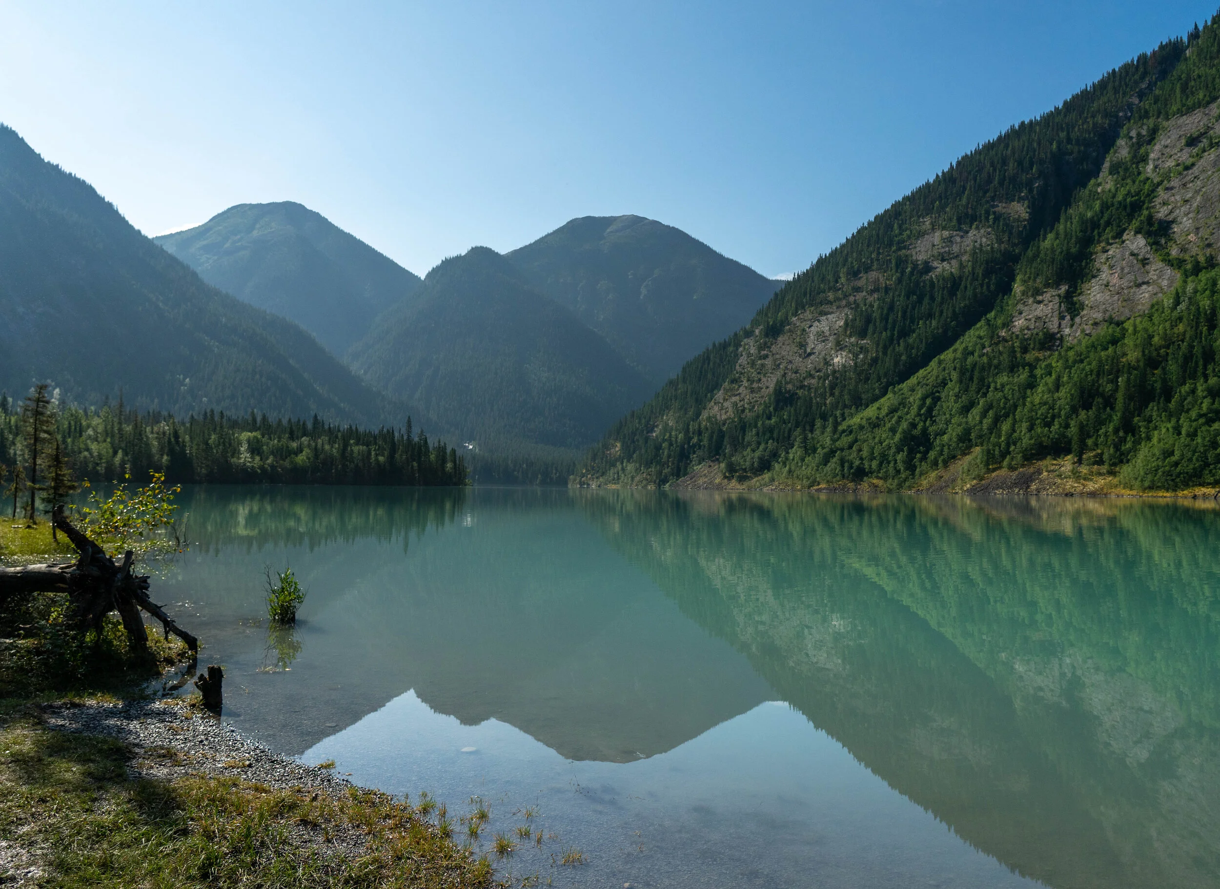 View of Kinney Lake on our hike out.