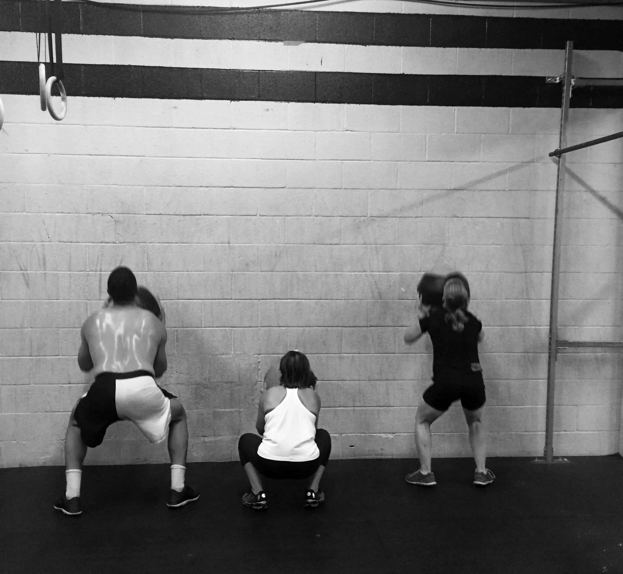 Deb and Katie showing some of our new Southern Rugby guys how we do it at ECC