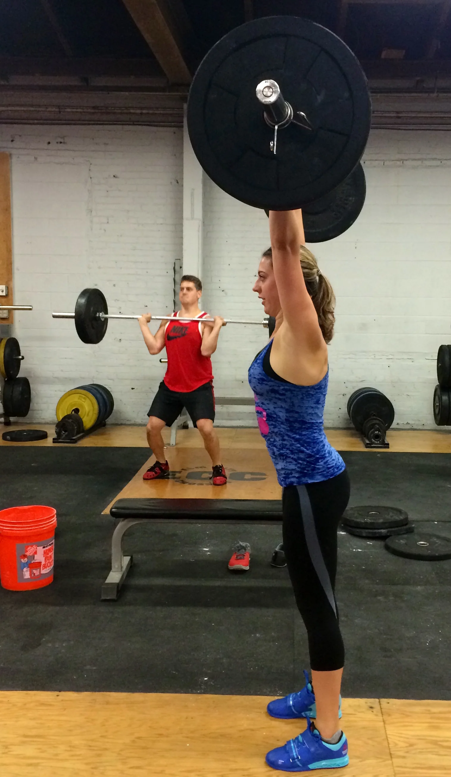 Zach and Hannah hitting Grace