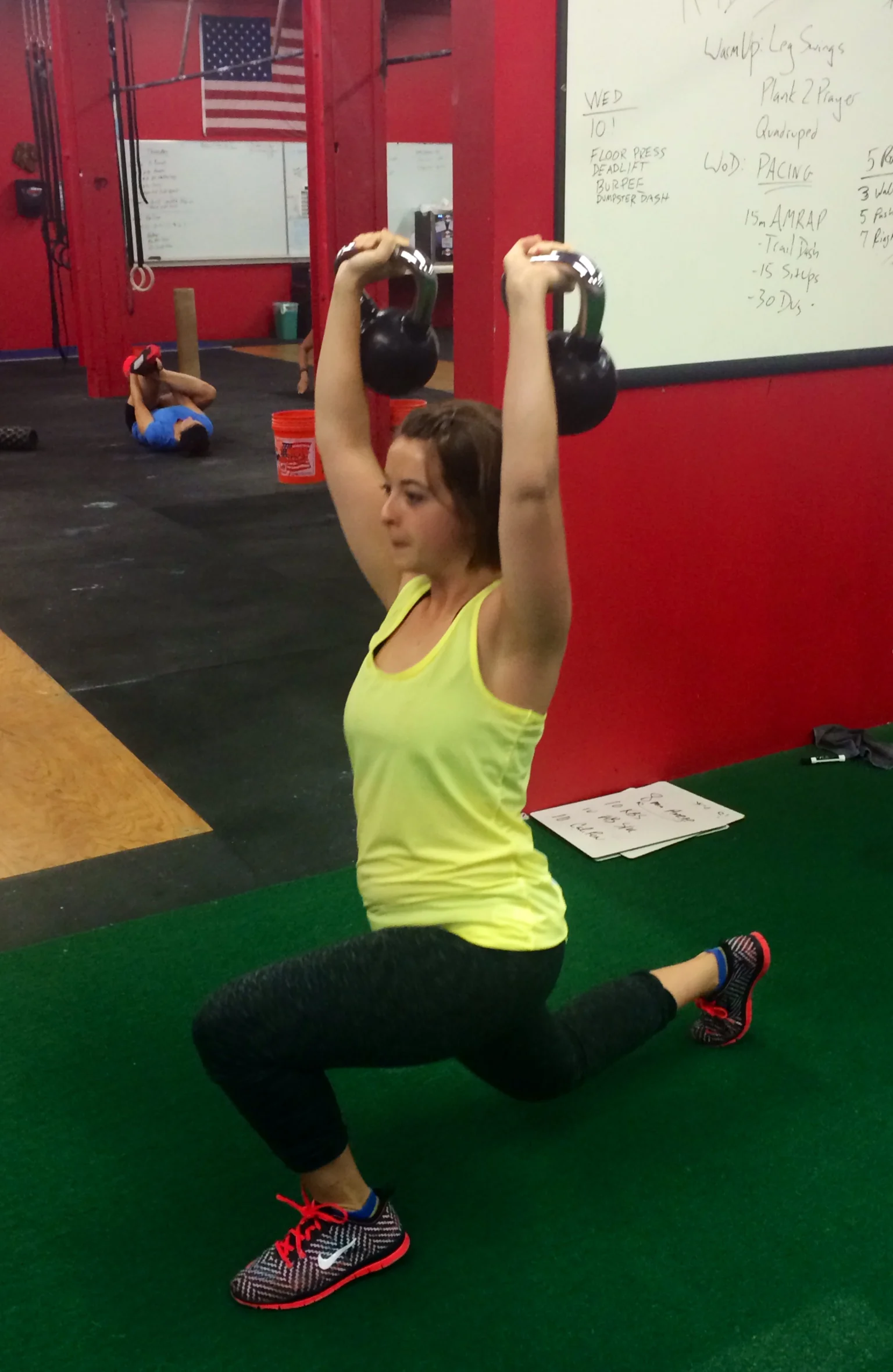 Gab showing off her stability 