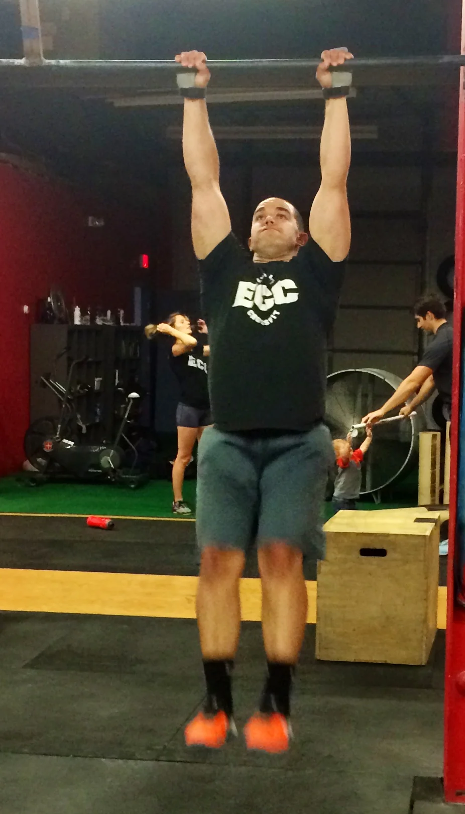 Coach Mark actually doing one of the posted workouts