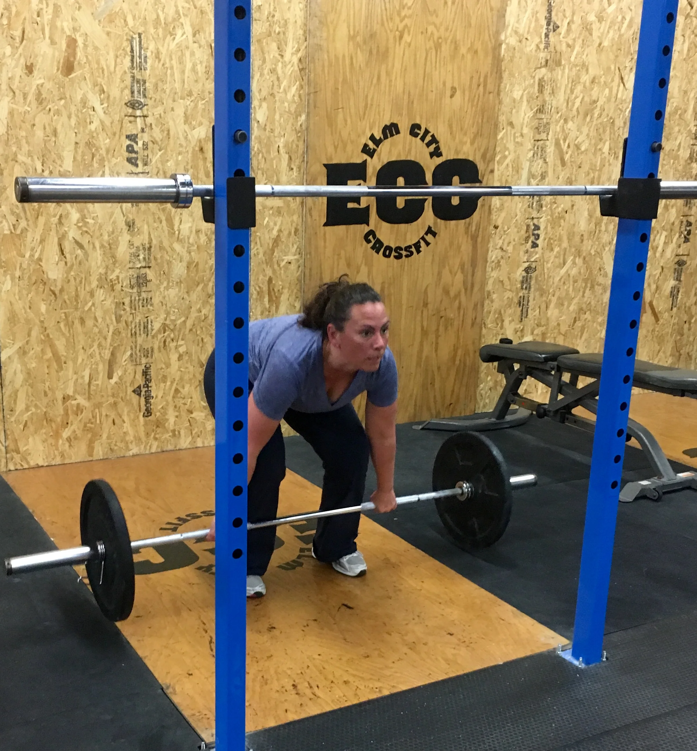 Alex pushing through the WOD