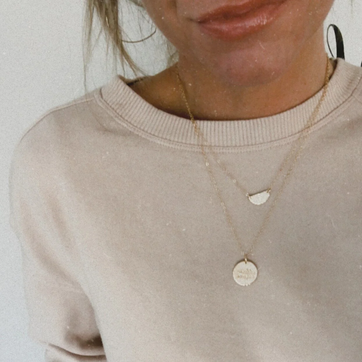 chip+chisel-Luna Mini Half Moon Necklace