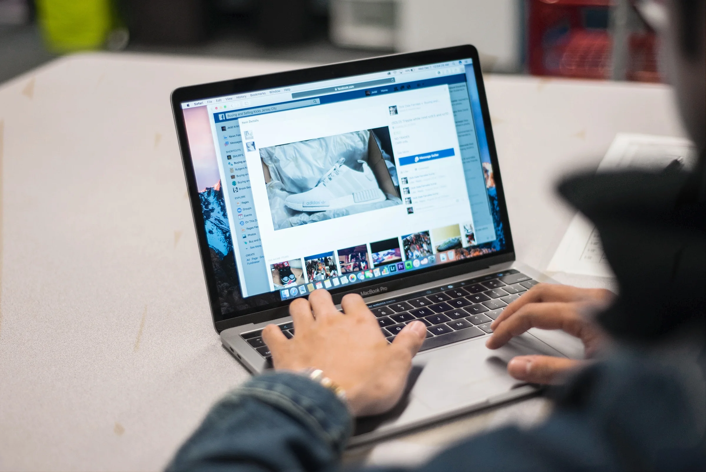 Facebook has a huge sneaker market place where people can buy, sell, and trade their shoes locally.