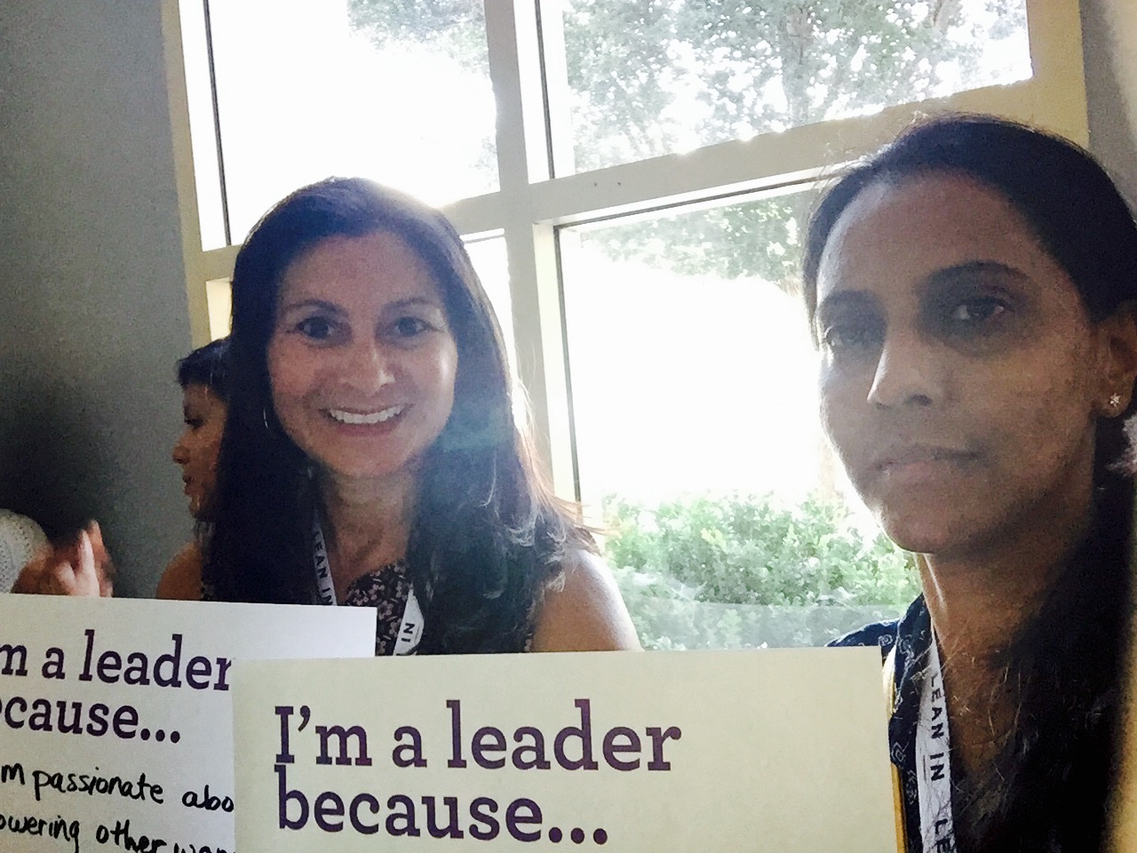 I'm a leader because I am passionate about empowering women and I am a kind bossy pants.