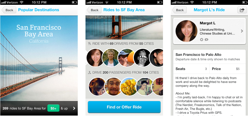 Final Design Popular destination browse experience