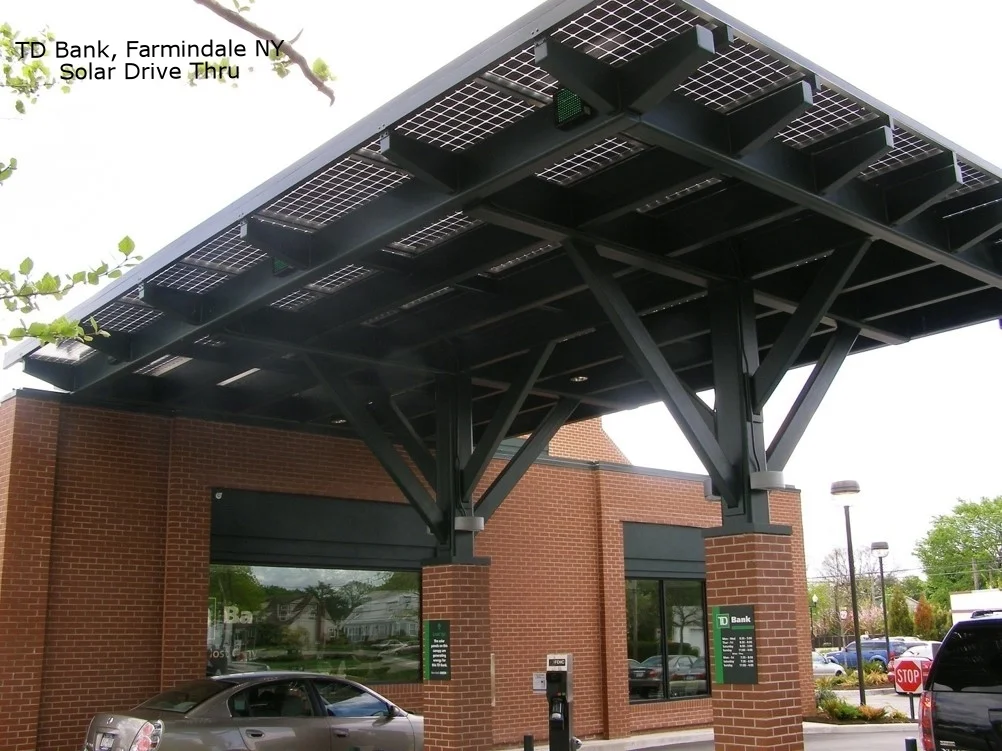 TD Bank - Building Integrated Photovoltaic Drive Thru Roof*