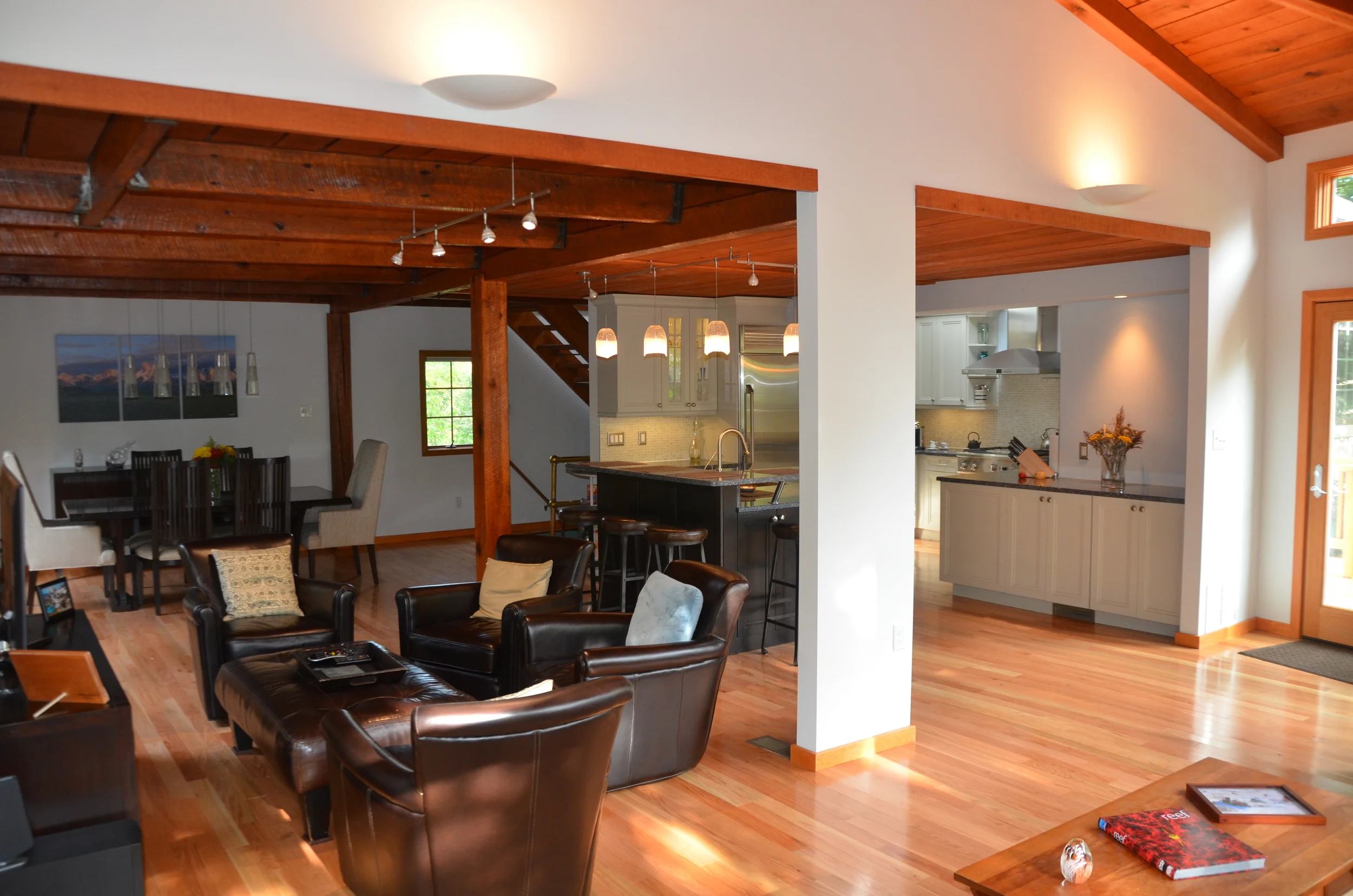 Family Room Addition - View to Kitchen & Living Room