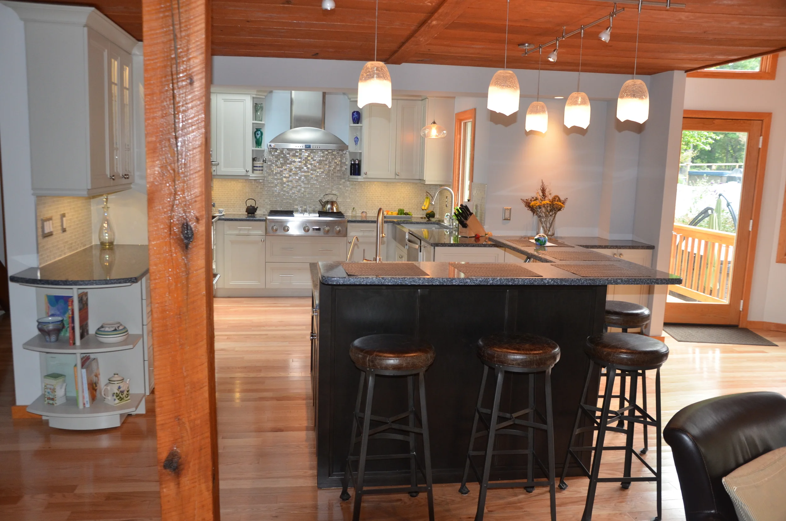 Kitchen Reno - New Island, cabinets, lighting, counters, appliances