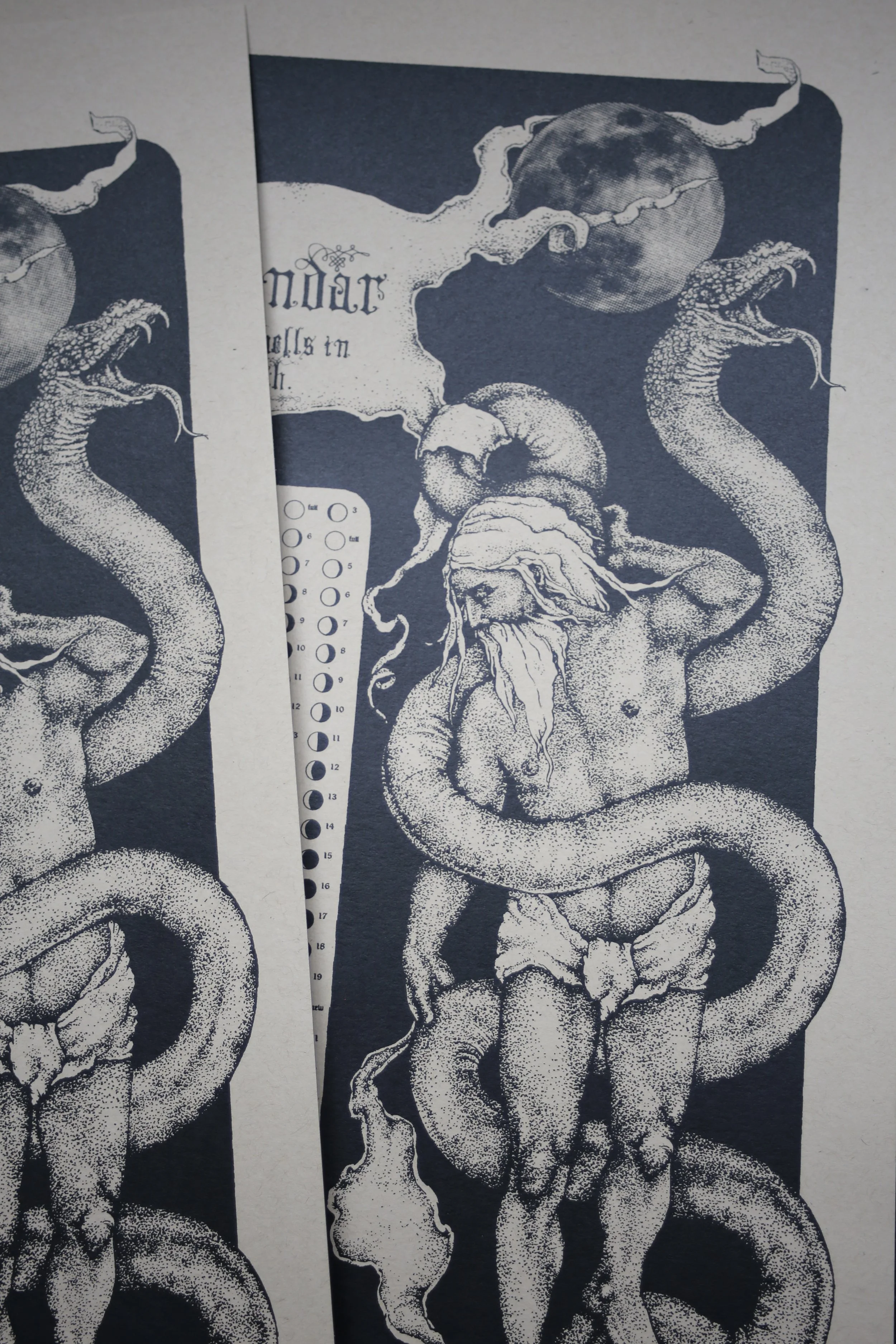 Moon Phase Calendar 2025-Snakes