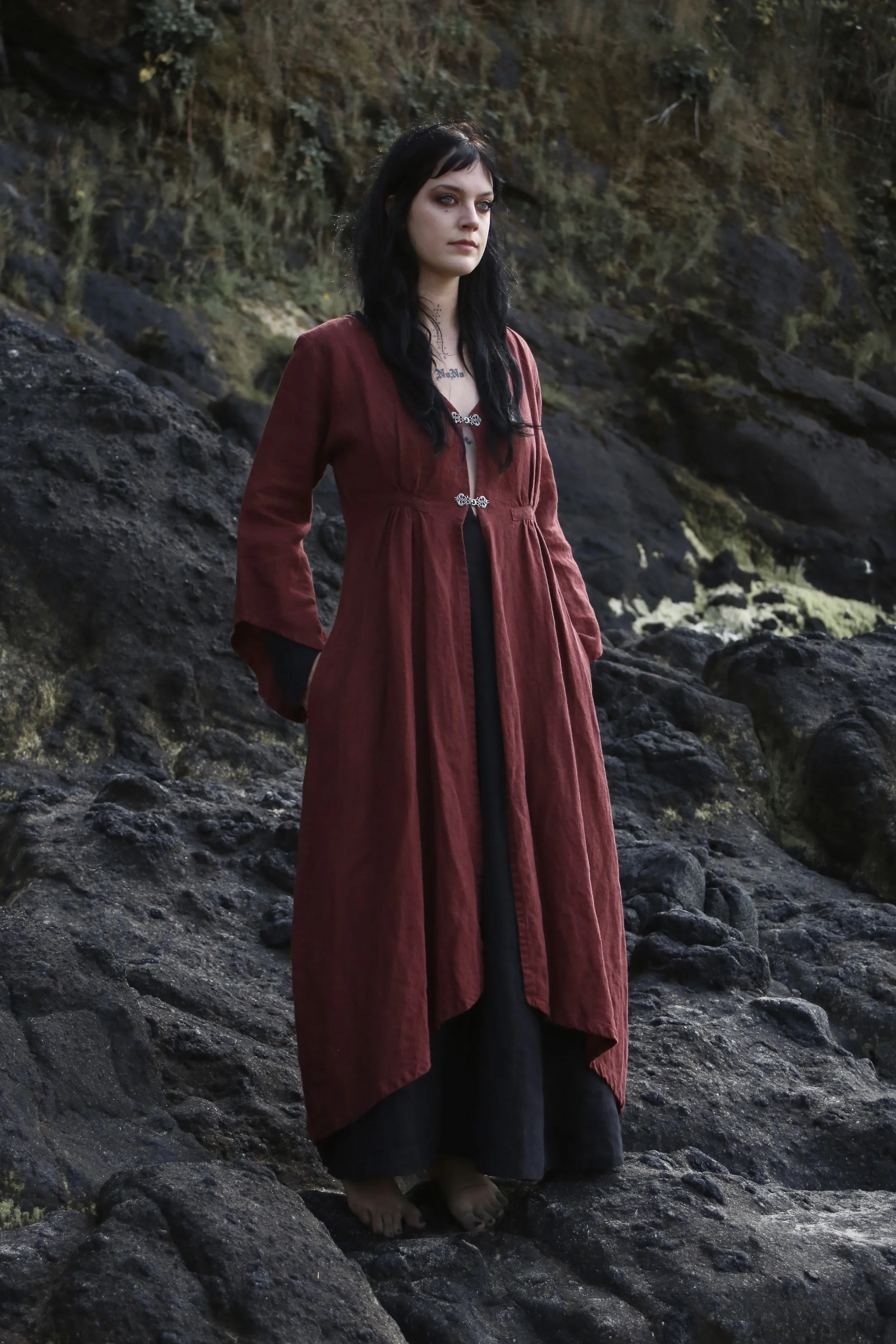Lilith Coat-Dark Peony last one!