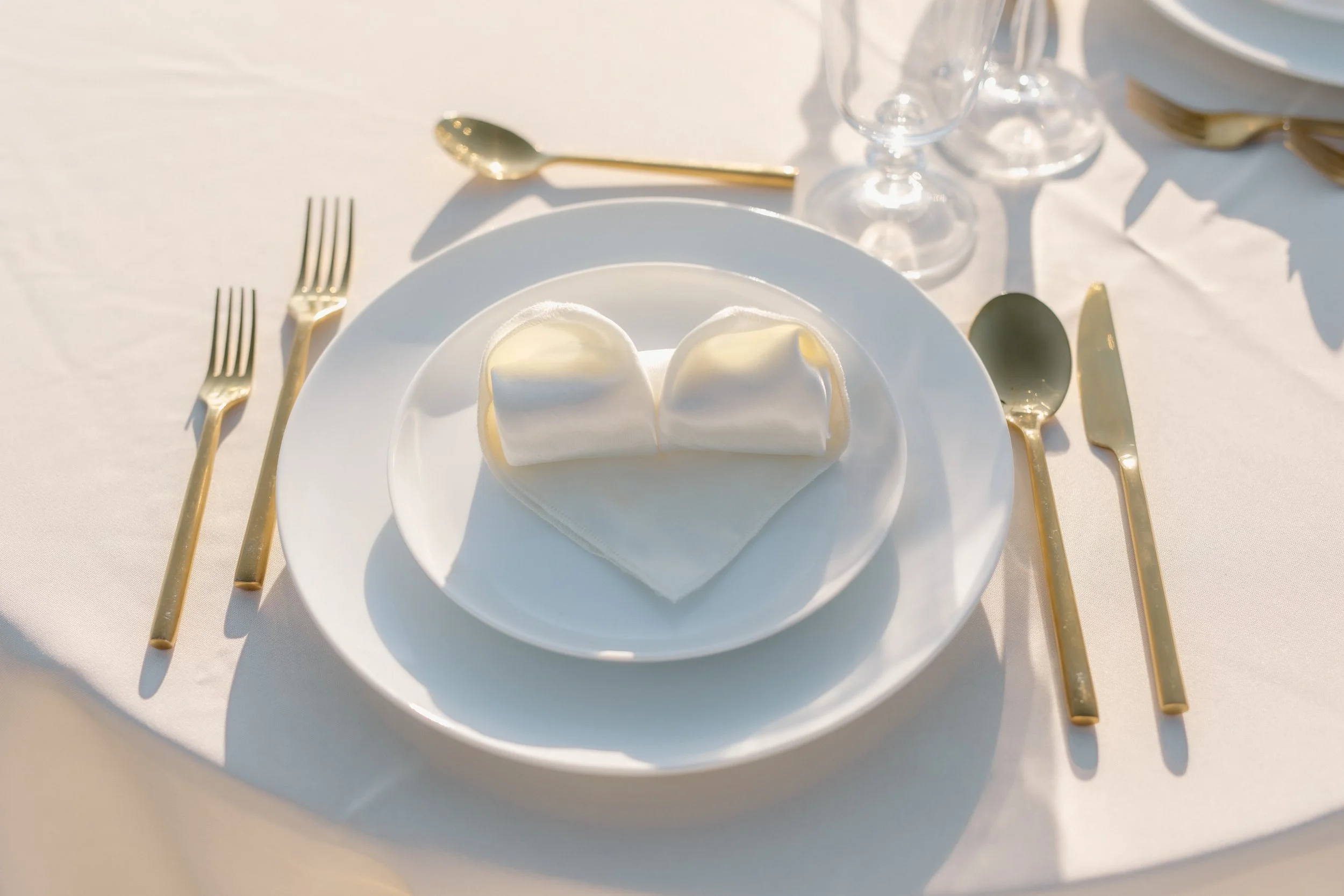 Napkin in a heart shape