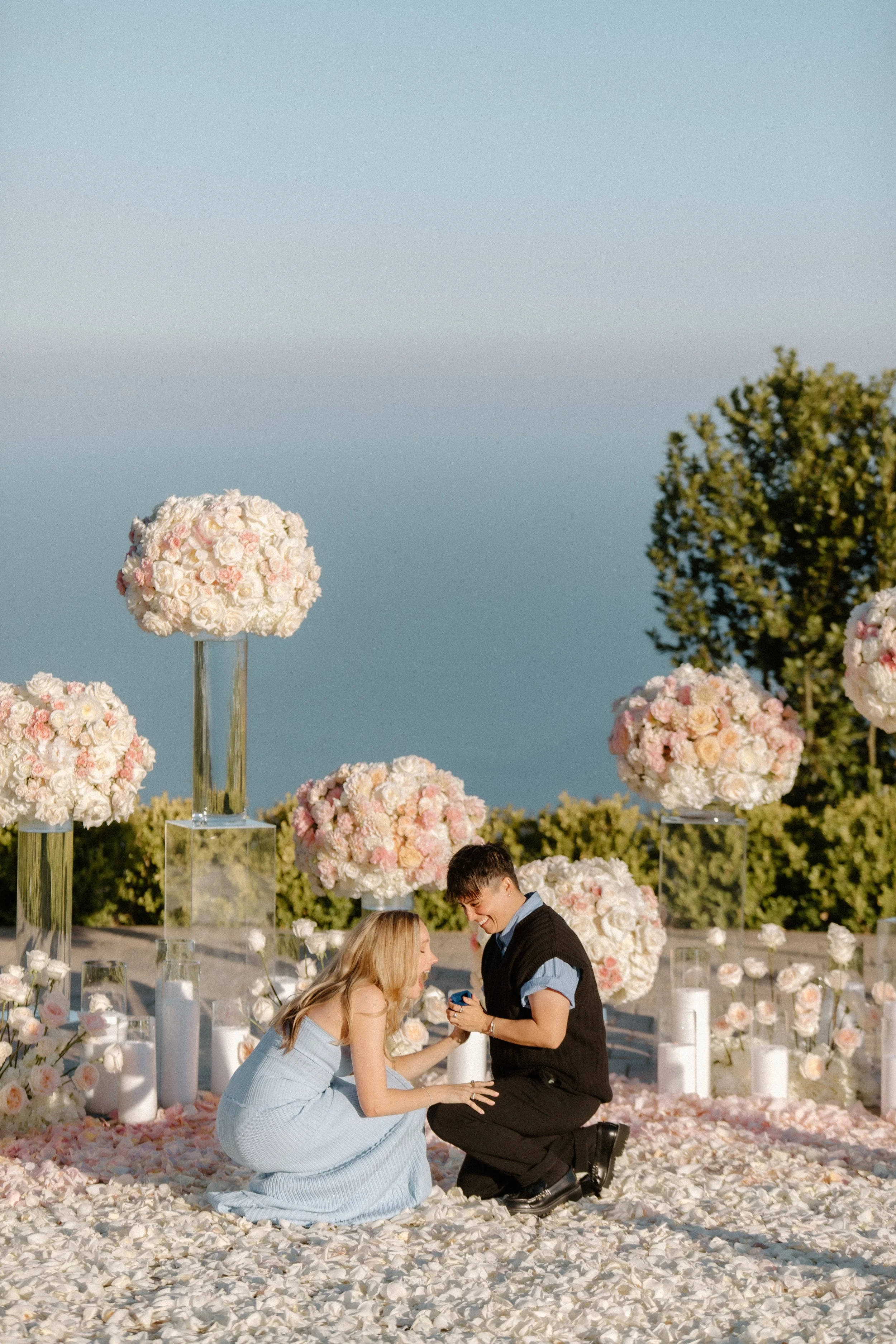Partner surprises their love with a luxurious proposal in Malibu, California