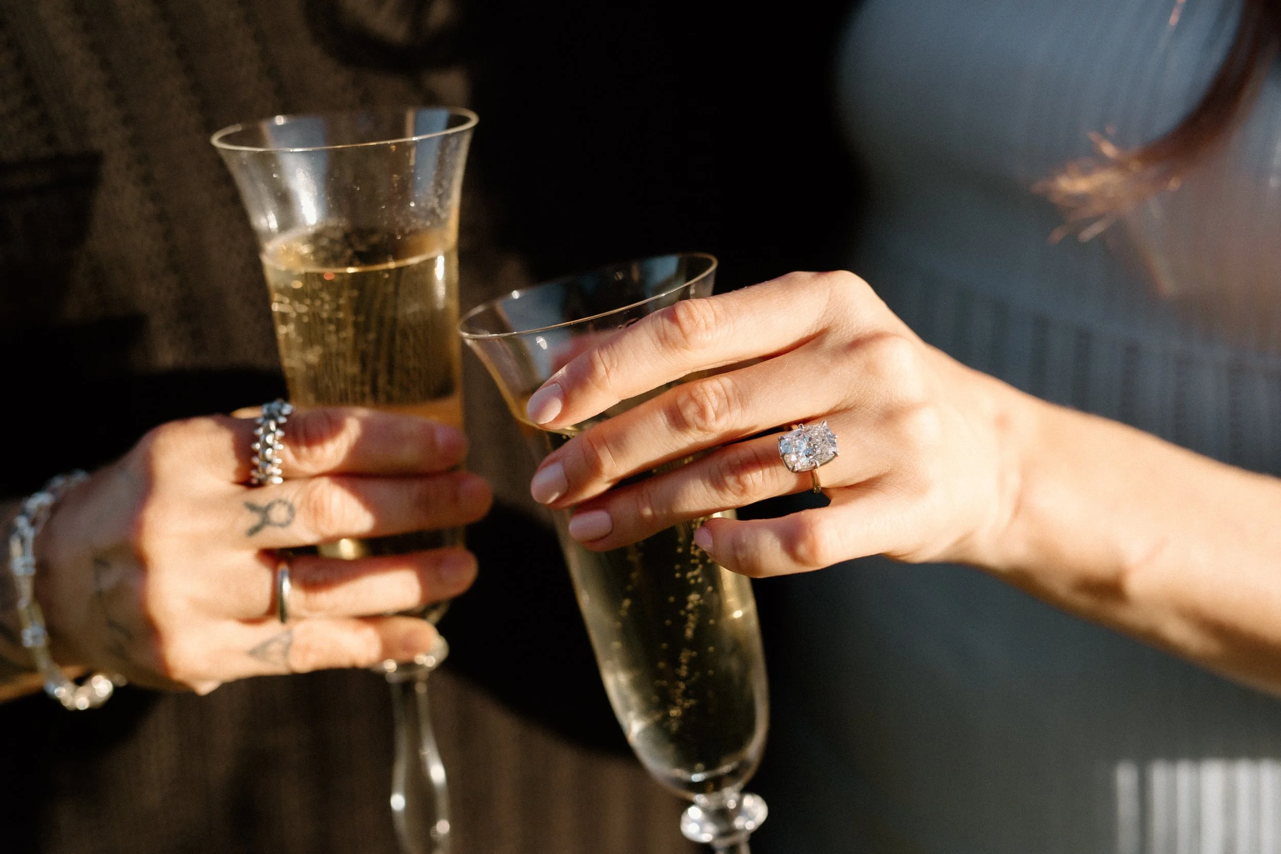 Stunning radiant engagement ring