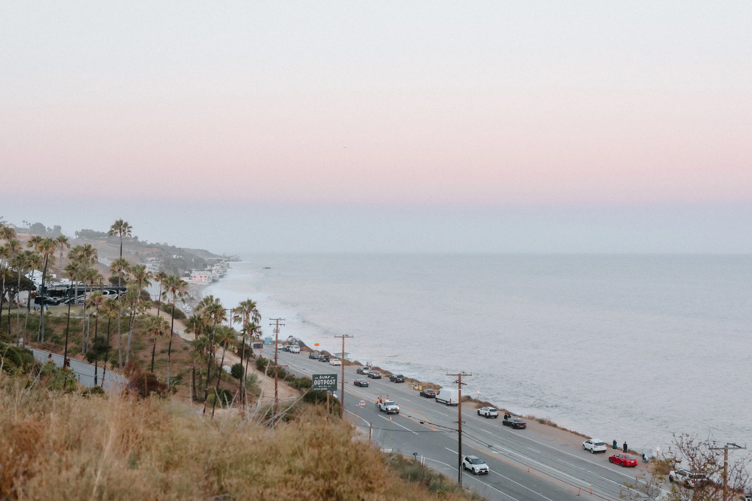 Malibu sunset on PCH