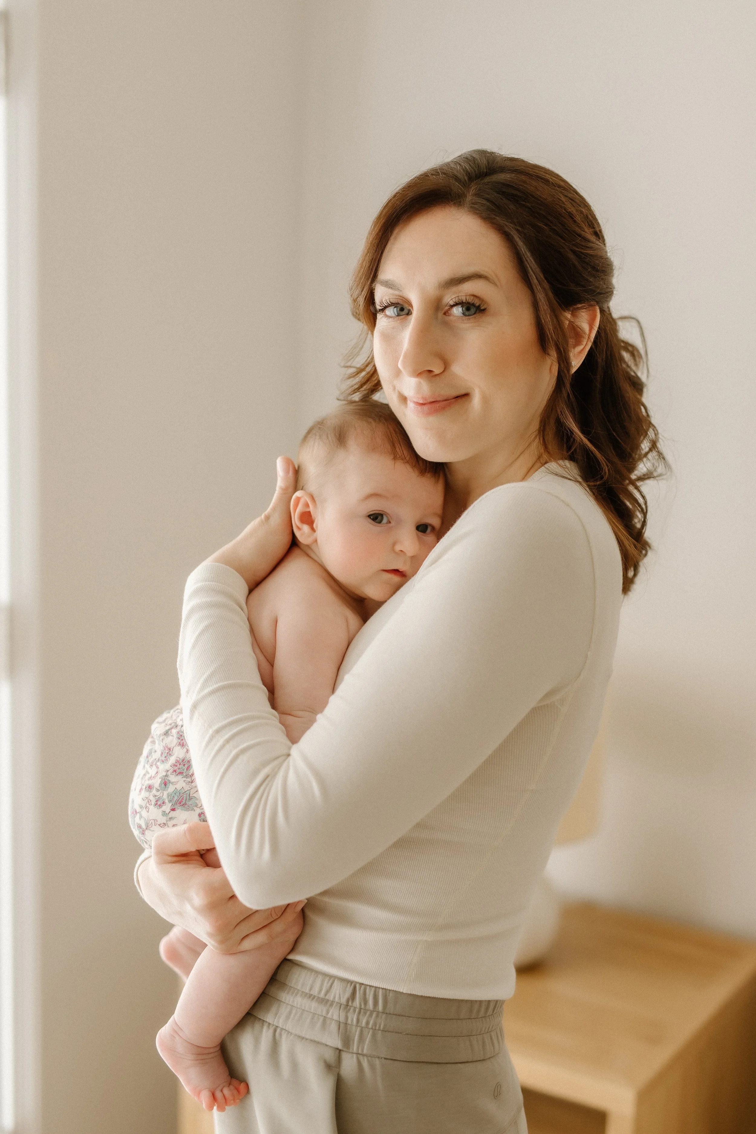mother and baby portrait