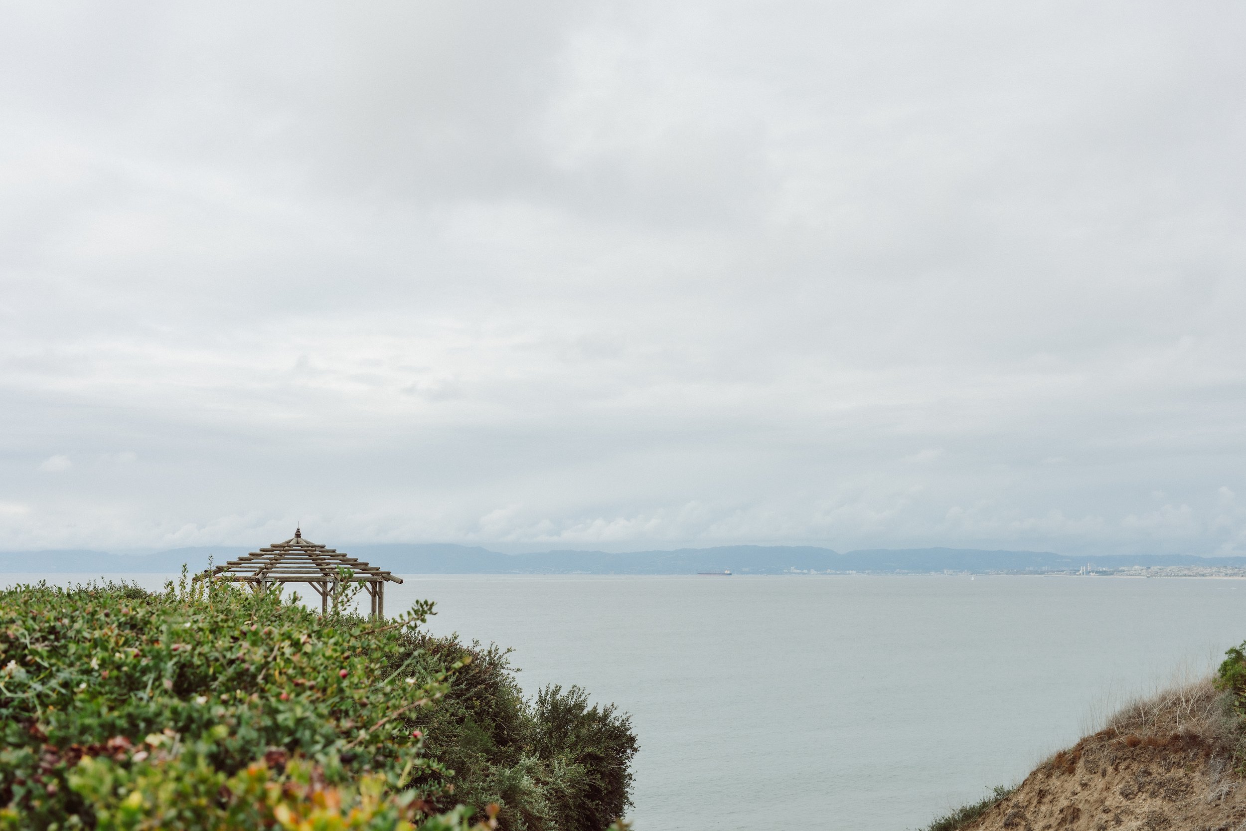 Gazebo on a cliff in Palos Verdes California