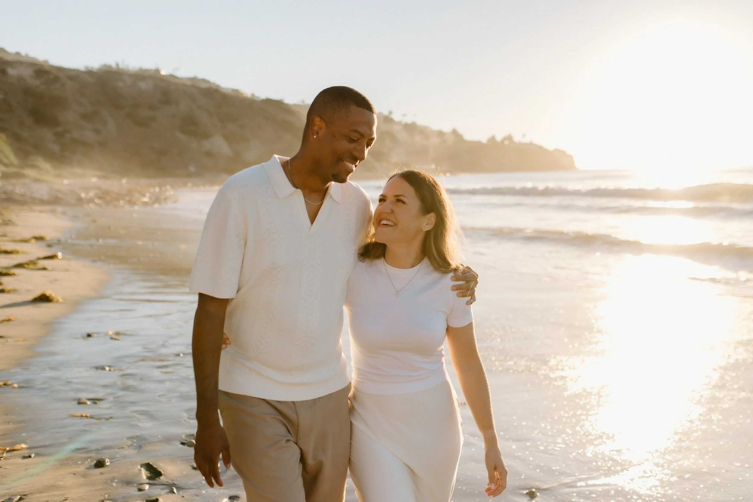 Elegant Beach engagement Session